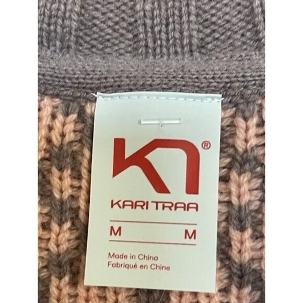 Kari Traa Sweater Womens Size Medium Froya Nordic  Purple Pink‎ Taupe Apr…
